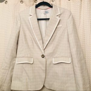 BODEN 100% cotton cream Skirt suit size 8